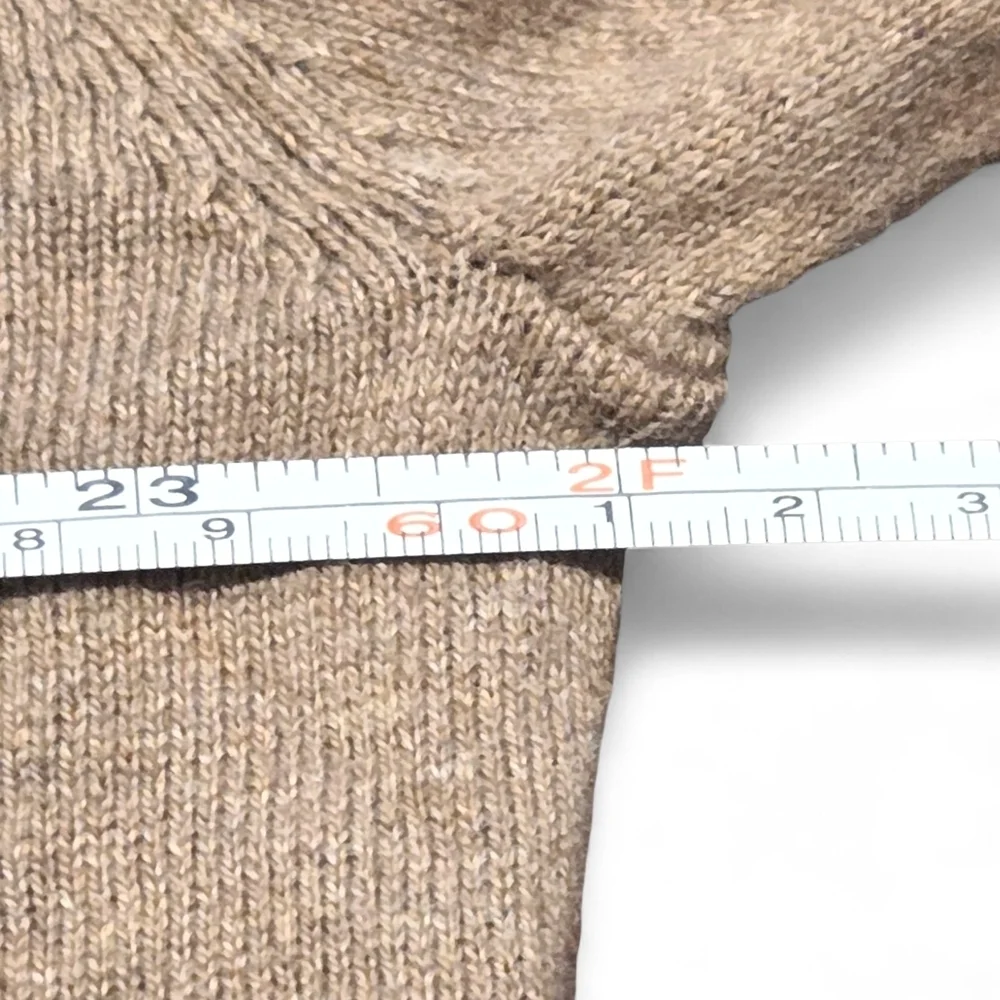 Claiborne Men's Cashmere Blend V-Neck Sweater English Brown Heather XXL NWT